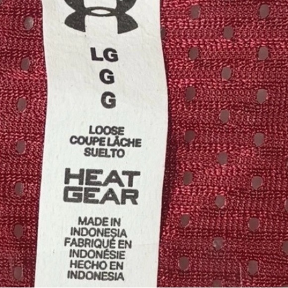 Under Armour Size Large Women’s Maroon Athletic Basketball Tank Top. New - Picture 7 of 7